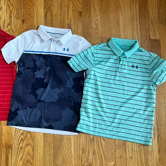 Boys (Under Armour) Golf Shirts - Youth L (Four Shirts) - Picture 11 of 11
